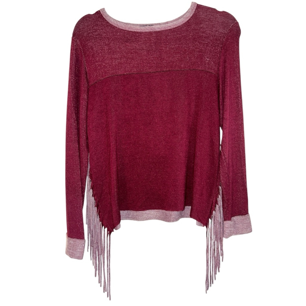 Rue 21 Fringe Back Long Sleeve shirt